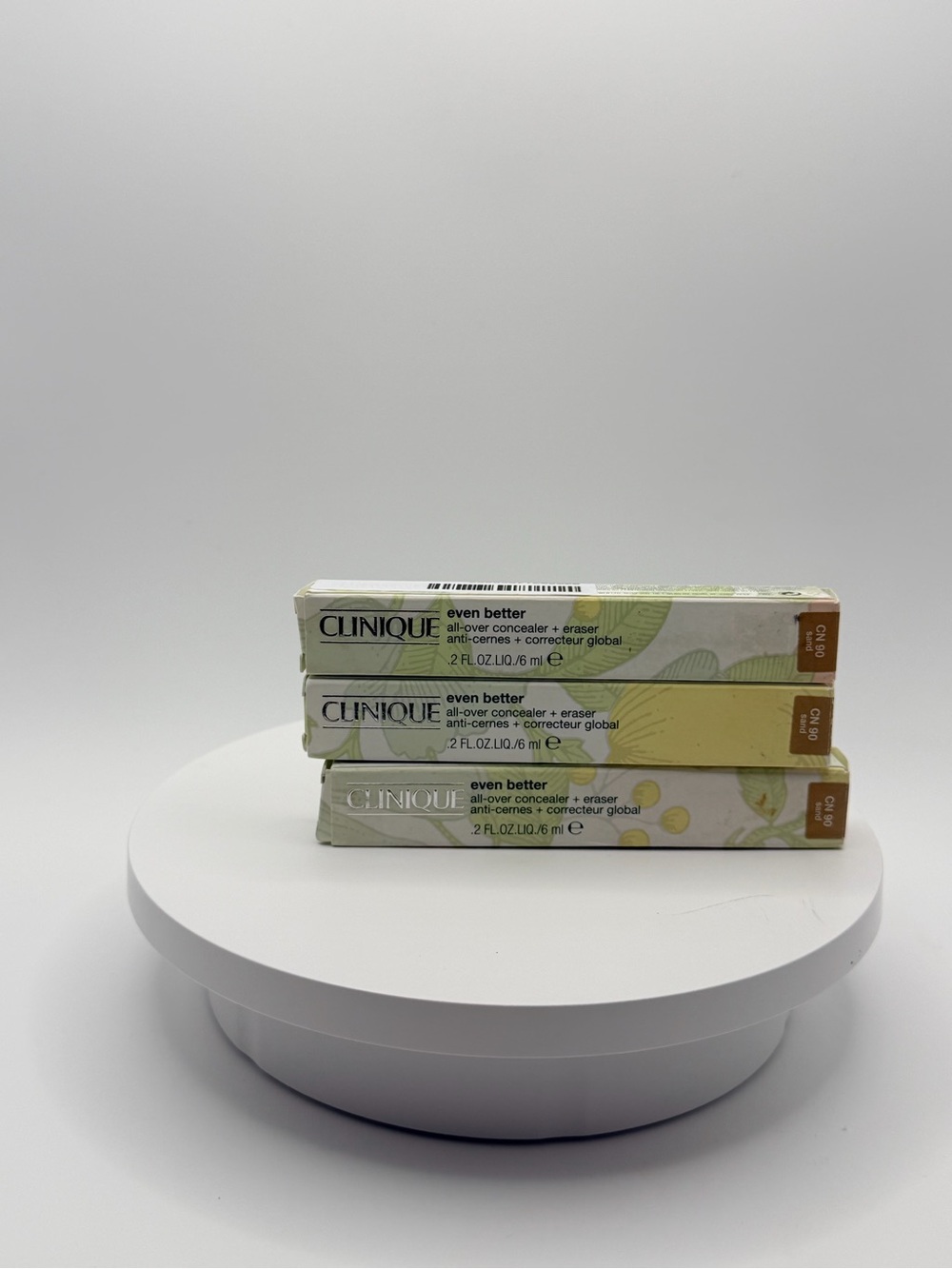 Clinique Even Better All-Over Concealer+Eraser CN 90 Sand NEW authentic 3 pack